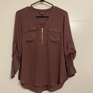 Burgundy blouse